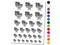 Hang in There Bat Temporary Tattoo Water Resistant Fake Body Art Set Collection